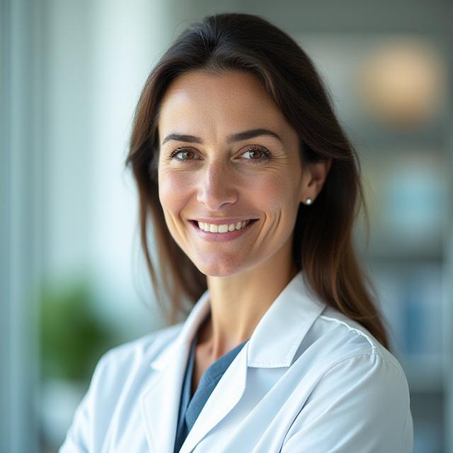 Ritratto professionale della Dottoressa Elena Verdi, Direttore Medico di Corallo Cura