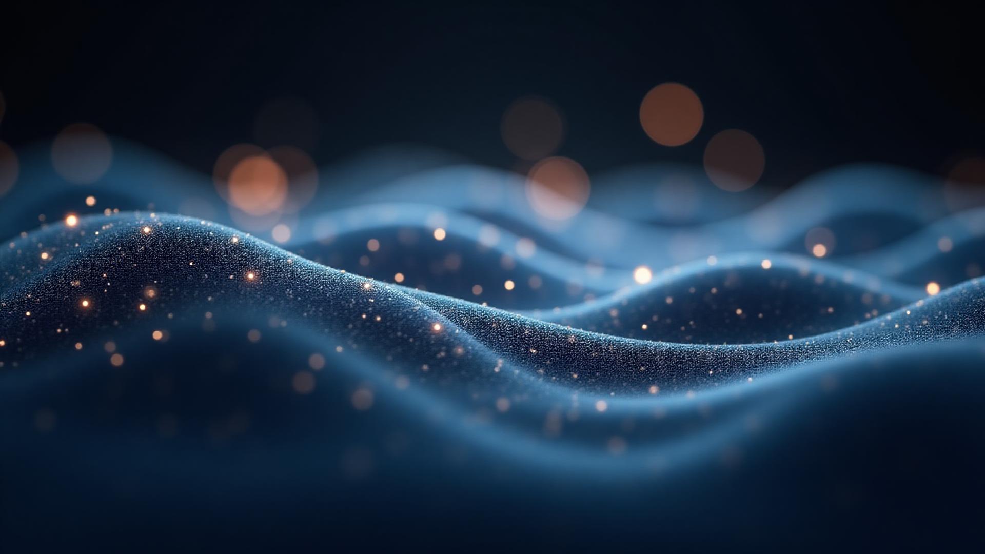 Visualizzazione stilizzata di onde cerebrali su sfondo scuro con sottili bagliori colorati che evocano il processo di rigenerazione del sonno.